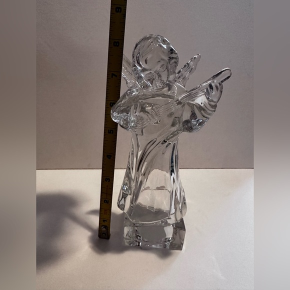 Crystal Mandolin Angel Very Heavy Like New, No Box Brand Unknown, - Picture 5 of 6